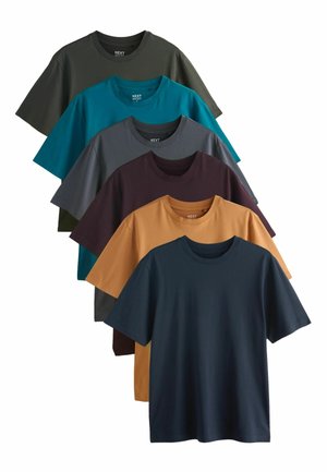 6 PACK STANDARD - T-Shirt basic - navy green burgundy red yellow slate blue