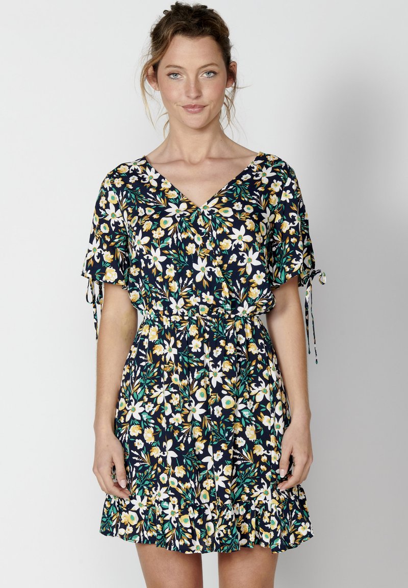 Koroshi SLEEVE SHORT - Rochie de zi - navy