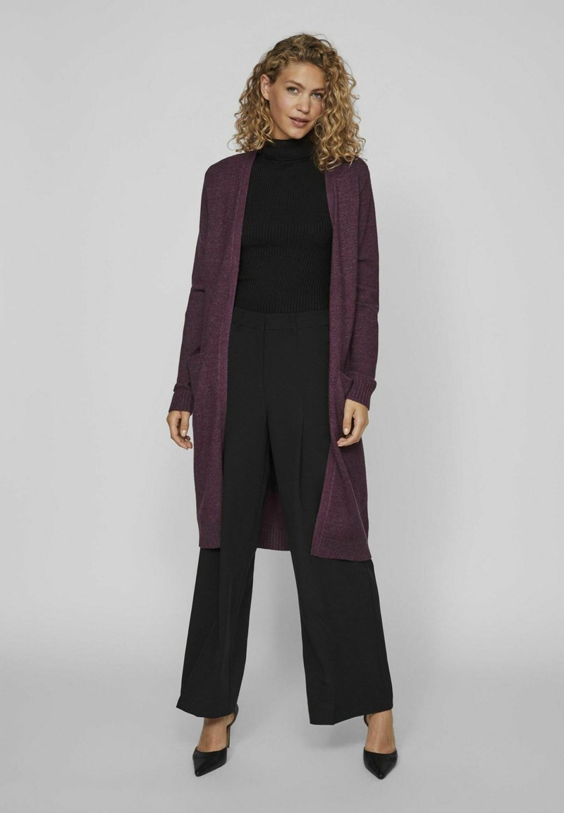 VILA VIRIL LONG CARDIGAN - Chaqueta de punto - winter bloom