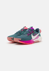 Nike Performance REACTX PEGASUS 5 - Løbesko trail - armory navy/phantom/vivid grape/green frost/hot punch
