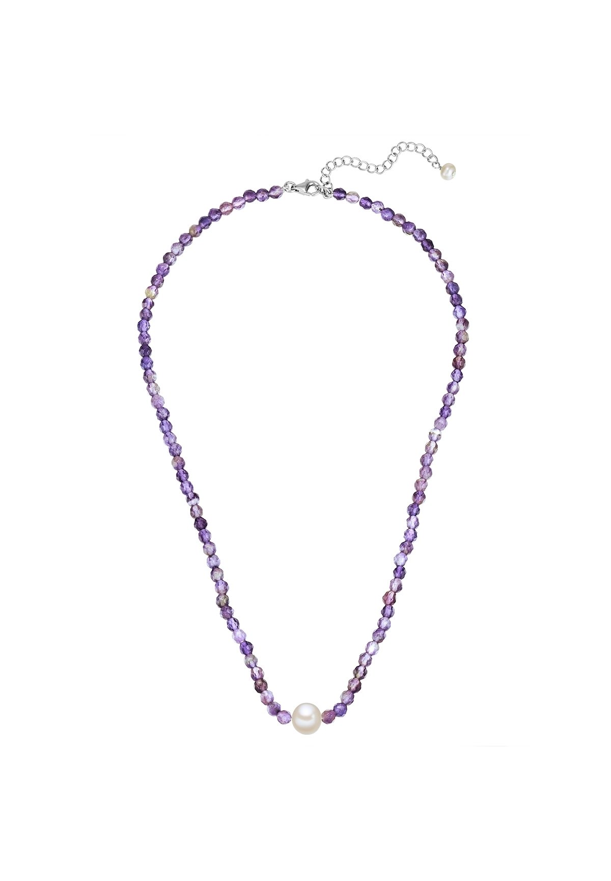 Valero Pearls Damen-Halskette – Sterling Silber 925 Rosévergoldet Mit Süßwasser-Zuchtperle