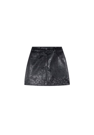 EYELET  - A-snit nederdel - black