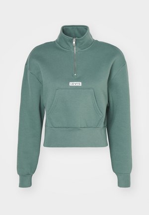 Levi's® LSEGRAPHIC SARA 1/4 ZIP - Mikina - dark forest