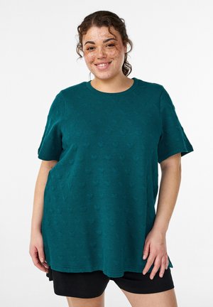 GEPRÄGTEM - Tričko s potlačou - deep teal