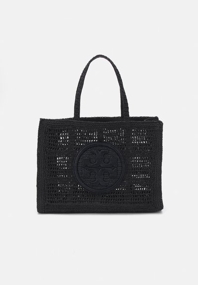 Tory Burch ELLA HAND CROCHETED LARGE TOTE - Shopping bag - black