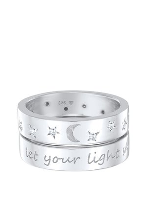 2 PACK SUN MOON - Ring - silber