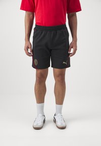 Puma AC MILAN CASUALS SHORTS - Fanartikel - black/for all time red