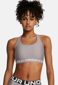 Under Armour CROSSBACK MID  - Medium support sports bra - tetra gray