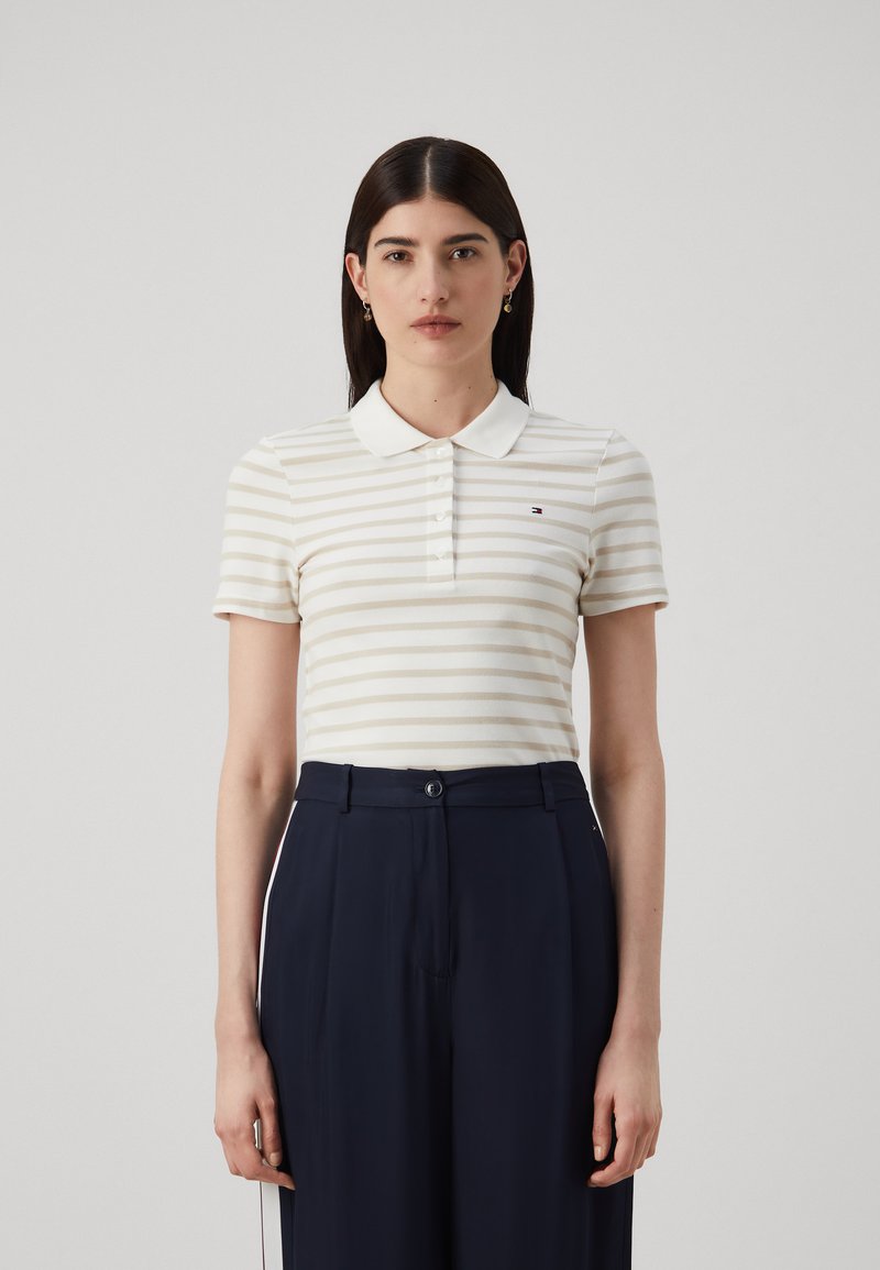 Tommy Hilfiger 1985 SLIM  - Polotričko - ecru/classic beige