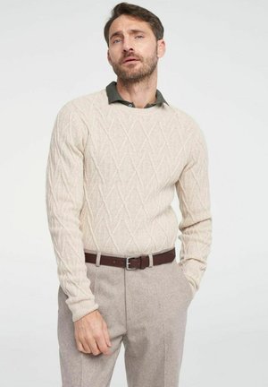 BERT CREW - Strickpullover - sand