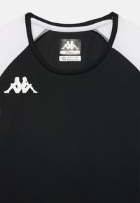 Kappa LORETO UNISEX - T-skjorte til trening - black/white