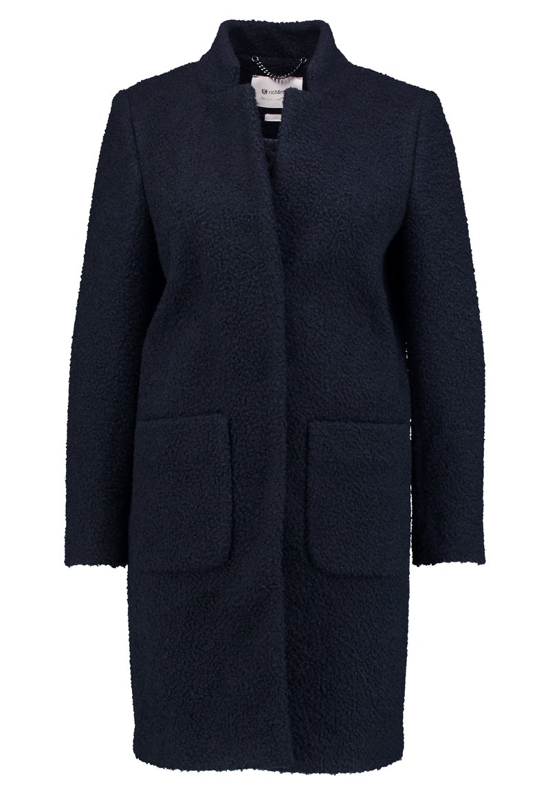 Rich Royal Teddy Coat Wollmantel Klassischer Mantel Deep Blue Dunkelblau Zalando Ch