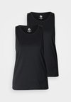 ESSENTIAL 2 PACK VEST - Top - black