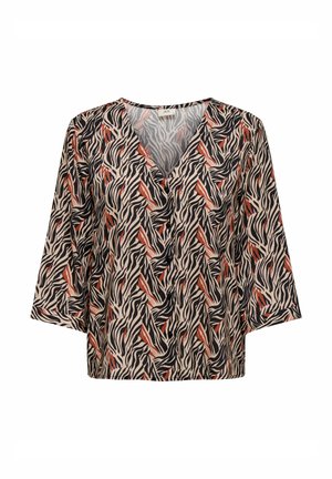 MIT V-AUSSCHNITT 3/4-ARM - Blouse - braun