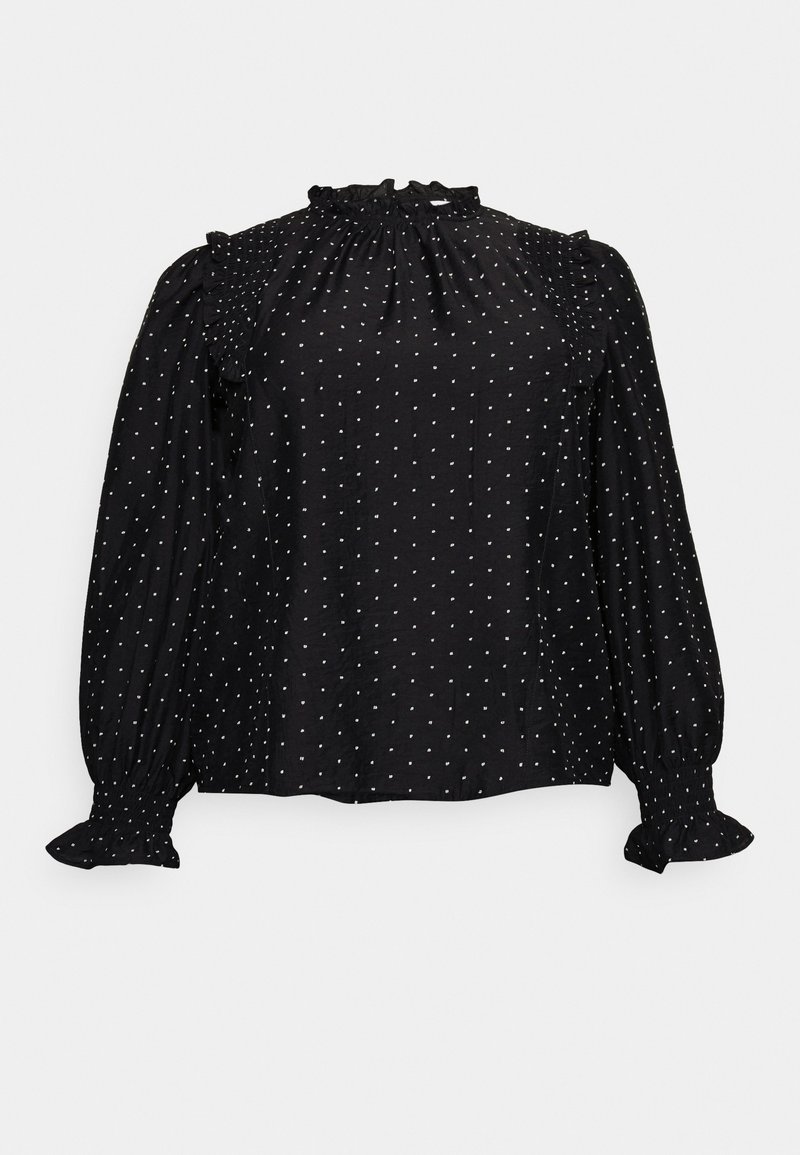 Object Curve Blouse zwart
