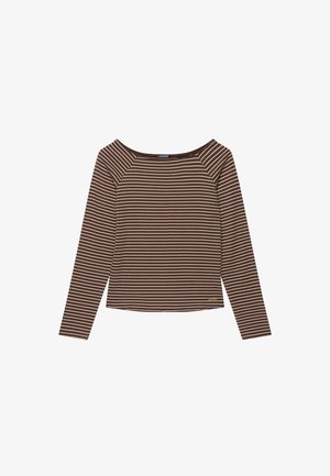 Superdry & Co, SUPERDRY - T-shirt à manches longues - chestnut brown stripe