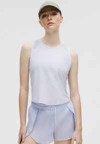 SCULPT CROPPED CROSS-VENT TANK - Top - serene blue