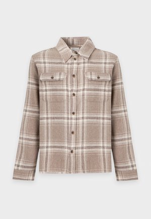 Pier One by Zalando, CHECKED OVERSHIRT - Hemd - beige