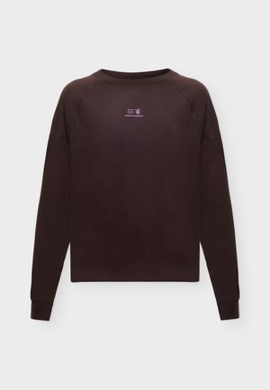 Marc O'Polo DENIM, RAGLAN SLEEVES PRINT - Langærmet T-shirt - espresso brown