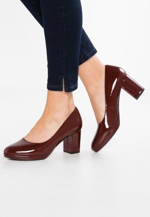 Plateaupumps - red