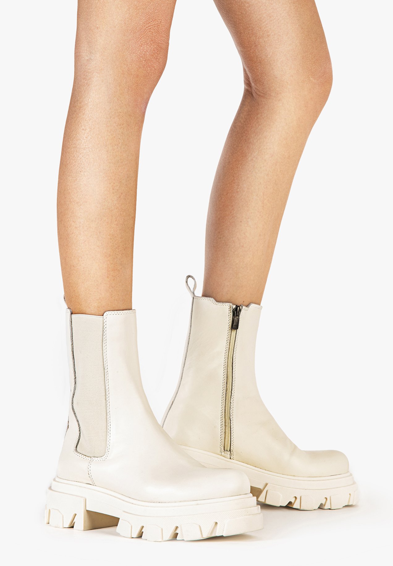 Inuovo Platform ankle boots - off-white - Zalando.de