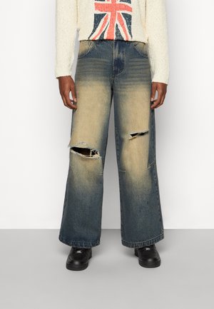 Blue Jaded London Paint Splatter Jeans Size W36 - Buy Online 