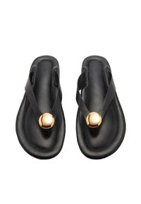 Mango Sandalias de dedo - black