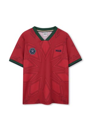 MET KORTE MOUWEN - T-shirt print - rouge