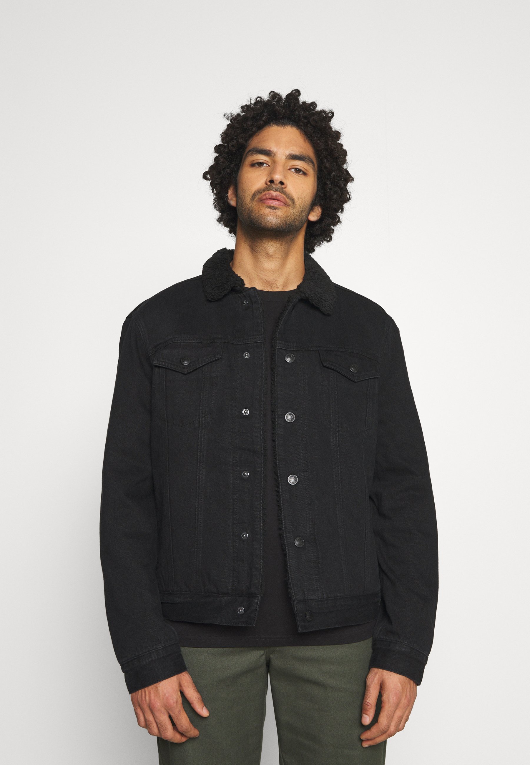 allsaints black denim jacket