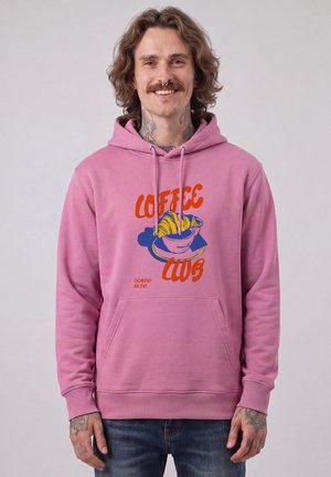 watapparel, COFFEE CLUB UNISEX - Sweat à capuche - bubble pink