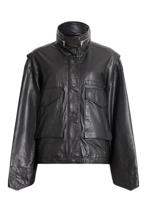 AllSaints CLAY - Leather jacket - black