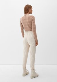 s.Oliver MIT STEHKRAGEN - Longsleeve - zimt