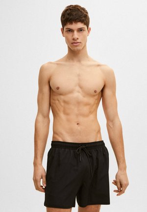 BASIC - Badeshorts - mottled black