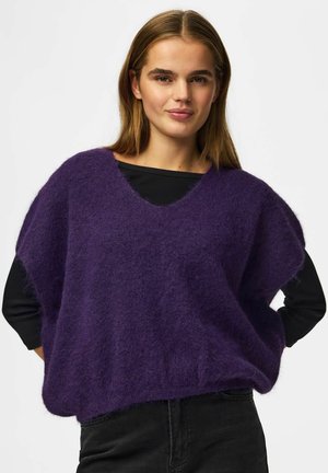 Pieces, KNITTED VEST PCALLIE - T-shirt basique - acai