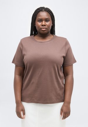 CARJEN LIFE TEE - T-shirt basic - chocolate martini
