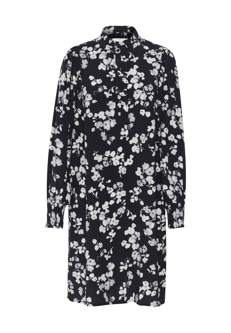 Kaffe Blousejurk koningsblauw gemêleerd Kaffe Blousejurk koningsblauw gemêleerd