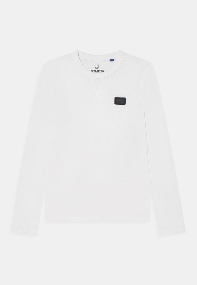 Jack & Jones Jack & Jones oversized waffle long sleeve henley neck t-shirt in off white - T-Shirts