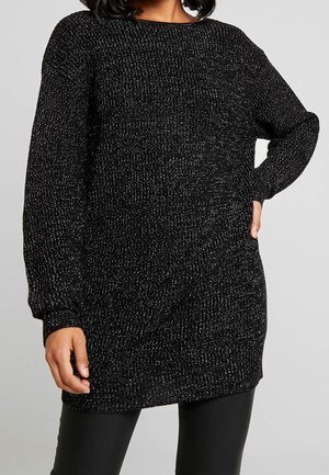 Stickad tröja - black