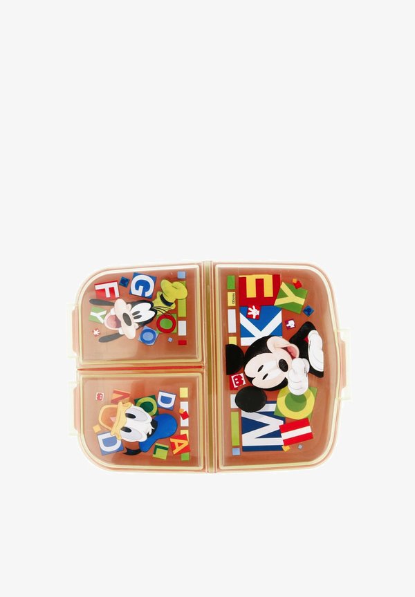 MIT 3 FÄCHERN – Brotdose – mehrfarbig