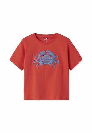 REGULAR FIT - Camiseta estampada - red