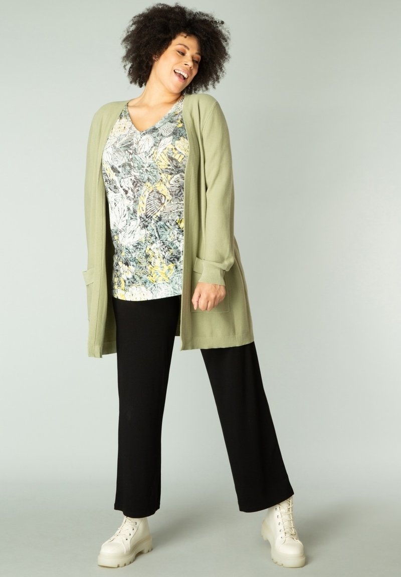 Damen Strickjacken | yesta HAILYA Strickjacke green ash/grün - ZS93422 Damen Strickjacken | yesta HAILYA Strickjacke green ash/grün - ZS93422