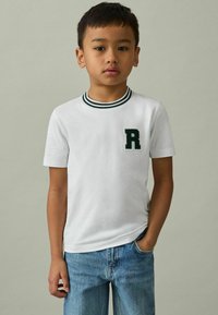 Reiss Triko s potiskem - white