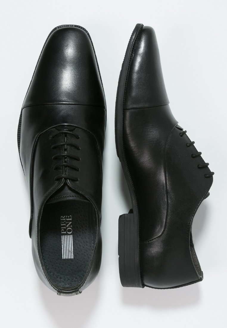 Pier One Pensko med snøring black Zalando.no Pier One Pensko med snøring black Zalando.no