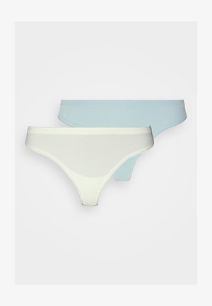 ONLY ONLANDREA SEAMLESS FRILL THONG 2 PACK - Τάνγκα - cashmere blue