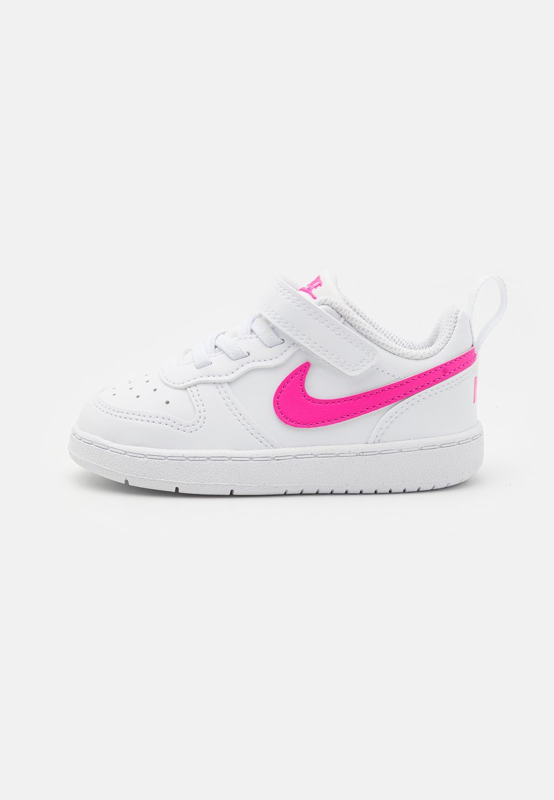 Nike Sportswear COURT BOROUGH LOW RECRAFT - Baskets basses - white/laser fuchsia