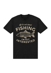 Henry Tiger DUKE SONS NOT FISHING - Camiseta estampada - black