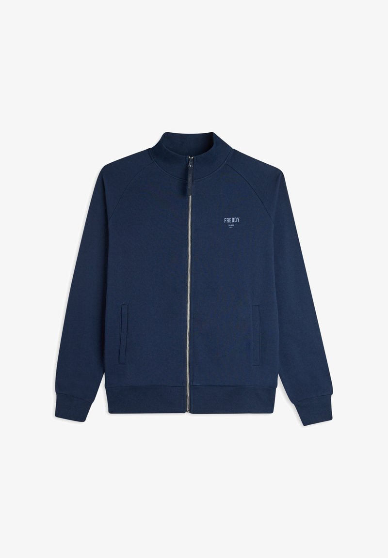 Freddy COMFORT FIT CON COLLO - Sudadera con cremallera - dress blue