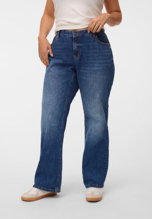 Vero Moda Curve, VMCASTA - Jean bootcut - dark blue denim