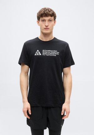 TEE TRAIL LOGO - Sportfelső - black