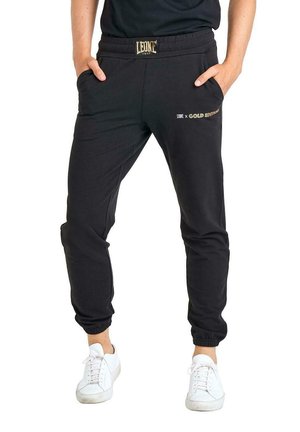 LEONE 1947, TROUSERS - Pantalon de survêtement - black-light grey solid